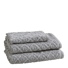 Grey Floral Sweetness Bath Towel