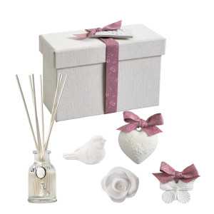 INTERIEUR- DECORATION|Fleur de Coton scented décor box Les Presents de MathildeMATHILDE Mdiffusers + mist