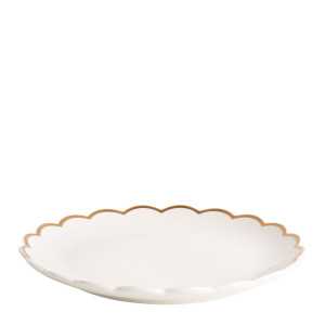Daisy Dessert Plate - White