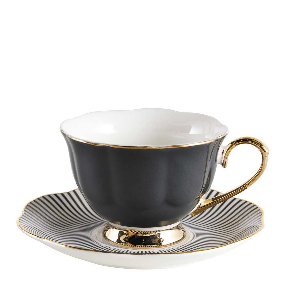 Madame de Récamier 2 teacup set - Grey