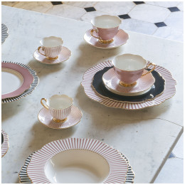 Juego de 2 tazas de té Madame de Récamier - Rosa