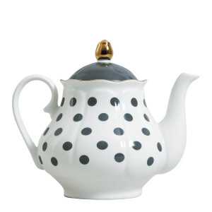 Madame de Récamier teapot and 2 teacups set - Grey