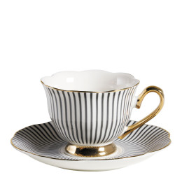 Madame de Récamier Set di 4 Tazze da Caffè - Grigio