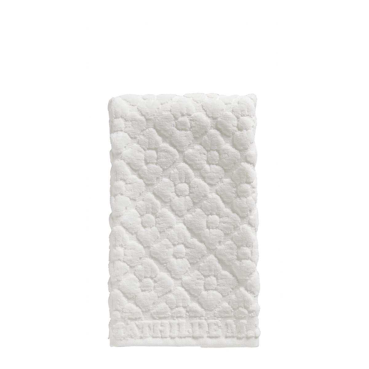 White Floral Sweetness Guest Towel