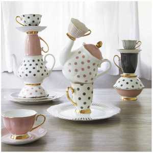 INTERIEUR- DECORATION|Madame de Récamier 2 teacup set - GreyMATHILDE MCups and teapots