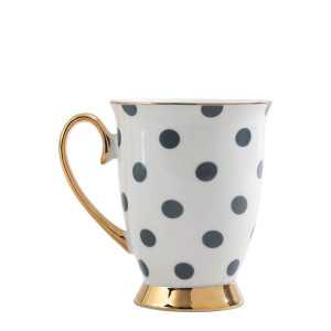 INTERIEUR- DECORATION|Tea cup Madame Récamier gray peasMATHILDE MCups and teapots