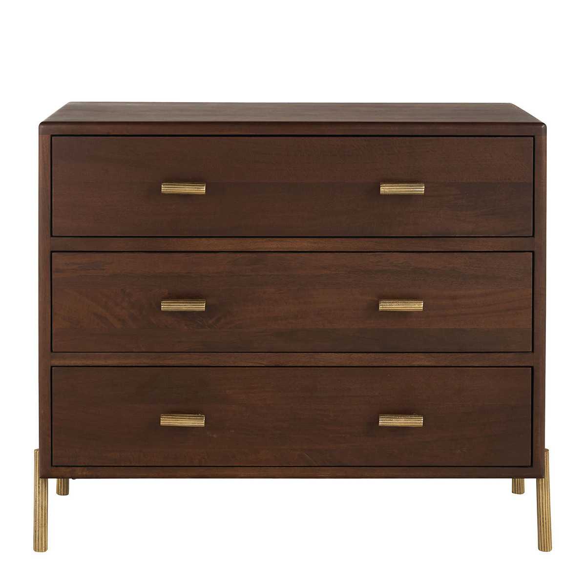 VICTOR chest of drawers in waxed mango wood