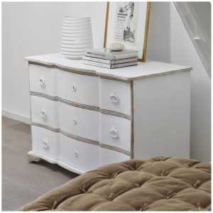 INTERIEUR- DECORATION|Bedside table VICTOR in waxed mango tree walnut finishBLANC D'IVOIREFURNITURE