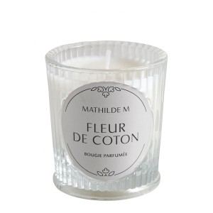 INTERIEUR- DECORATION|Bougie parfumée De Fleurs et d'Or 160 g - Fleur de Coton|MATHILDE M|Bougie parfumée|