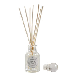 Candle diffuser set, Fleur de Coton scented décor