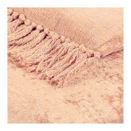 Futon Paula en velours irisé Rose