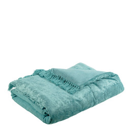 Futon Paula in Velluto Iridescente Blu Acqua