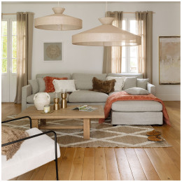 Paula Futon in Iridescent Velvet Burnt Orange