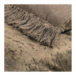 Futon Paula in Velluto Taupe Iridescente