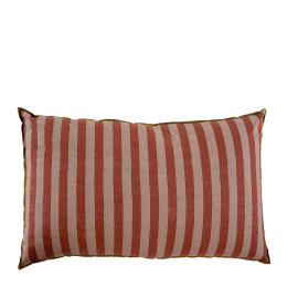 INTERIEUR-DECORATION|Housse de coussin BAYADERE en coton Nude et rouge briqueMATHILDE MCoussins