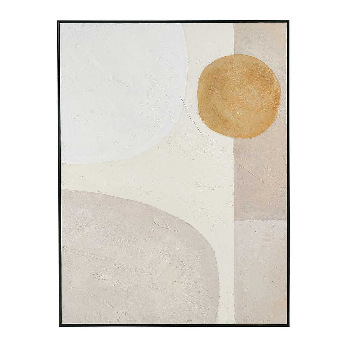 INTERIEUR-DECORATION|Pittura SOLE NASCENTEBLANC D'IVOIREDipintiInteramente dipinto a mano, il maestoso dipinto RISING SUN vestirà elegantemente le vostre pareti con i suoi colori tenui. Il suo stile astratto darà sicuramente ai tuoi interni un tocco moderno. Ogni pezzo è unico, le variazioni di colore sono frutto di un lavoro artigianale.Ispirazione per la decorazione In un soggiorno, un ufficio, una camera da letto e persino un ingresso... Questo quadro sarà perfetto per valorizzare una consolle o una credenza. Puoi anche aggiungere una lampada da terra, una bella pianta e alcuni oggetti decorativi nelle vicinanze.