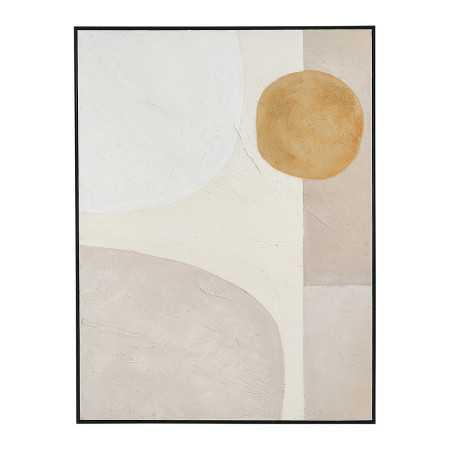 INTERIEUR-DECORATION|RISING SUN paintingBLANC D'IVOIREPaintingsEntirely hand-painted, the majestic RISING SUN painting will elegantly dress your walls with its soft colors. Its abstract style is sure to give your interior a modern touch. Each piece is unique, the color variations are the result of artisanal work.Decorating inspiration In a living room, an office, a bedroom and even an entrance... This painting will be perfect to enhance a console table or a sideboard. You can also add a floor lamp, a beautiful plant and some decorative objects nearby.