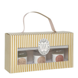 INTERIEUR-DECORATION|Coffret 3 parfums d'ambiance 30 ml Sublime Jasmin - Voile de Lin - Rose ÉlixirMATHILDE MBougie + brume + diffuseur