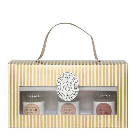Set mit 3 Raumdüften 30 ml Sublime Jasmine - Linen Veil - Rose Elixier