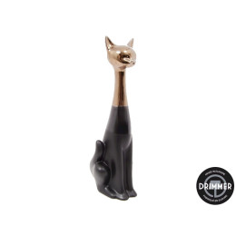 INTERIEUR-DECORATION|ZOYA chat noir & orDRIMMERStatues Funny
