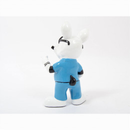 INTERIEUR-DECORATION|OLIVER chien bleu mainDRIMMERStatues Funny