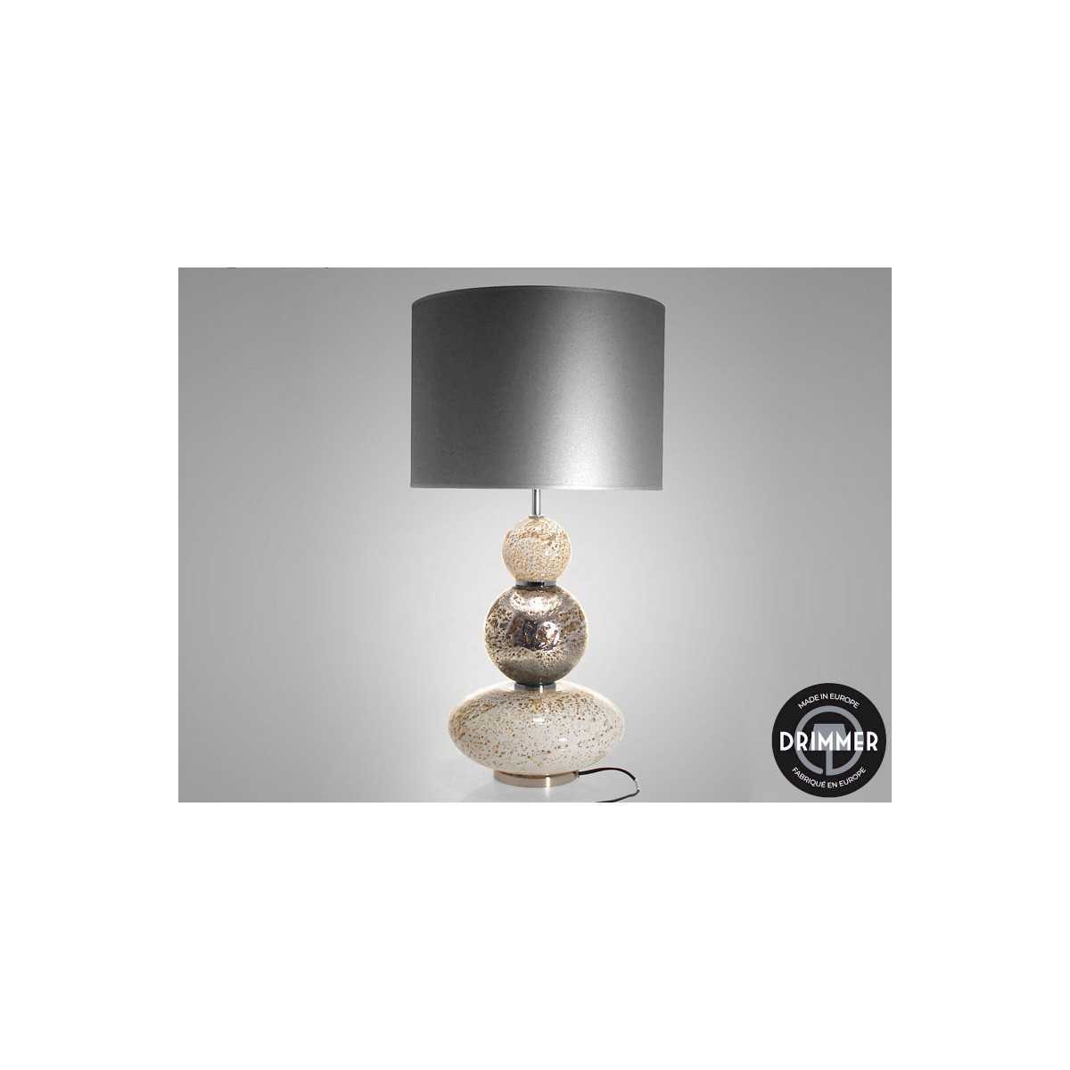 INTERIEUR-DECORATION|VOLCANIQUE lampe 3 boules blancheDRIMMERLampes