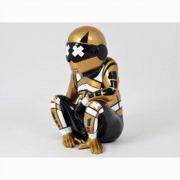 INTERIEUR-DECORATION|SPACE singe assis hellDRIMMERStatues Funny