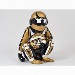 INTERIEUR-DECORATION|SPACE singe assis hellDRIMMERStatues Funny