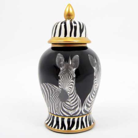 INTERIEUR-DECORATION|KATOU Zebra-TopfDRIMMERVasenEntdecken Sie die 38 cm große Zebravase KATOU von Drimmer: ein elegantes und trendiges Dekorationsstück, perfekt, um Ihr Interieur mit einem exotischen und modernen Touch zu verschönern.