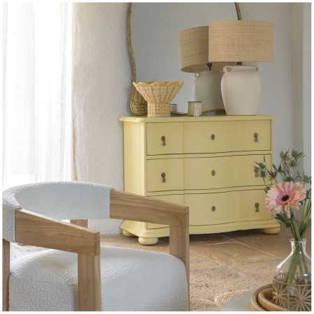 CARLOTTA chest of drawers - Small model - Pastel yellow