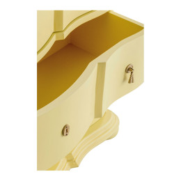 INTERIEUR-DECORATION|Commode CARLOTTA - Petit modèle - Jaune pastelBLANC D'IVOIRECommodes