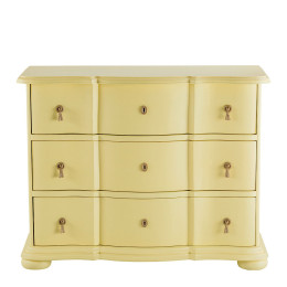INTERIEUR-DECORATION|Commode CARLOTTA - Petit modèle - Jaune pastelBLANC D'IVOIRECommodes