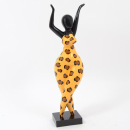 Estatua LEOPARDO mujer