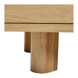 INTERIEUR-DECORATION|Meuble TV SIMONA en chêne clairBLANC D'IVOIREBuffets - Tables