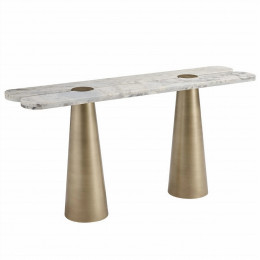 INTERIEUR-DECORATION|Consola ADRIANA 120 cmDRIMMERMesas de centro, ConsolasConsola Adriana – 120 cm Combinando elegancia y funcionalidad, la consola Adriana de 120 cm es la pieza ideal para realzar tu interior. Su silueta elegante y contemporánea se integra armoniosamente en un recibidor, salón o detrás de un sofá, aportando estilo y practicidad. Con su amplio tablero y su refinada estructura, ofrece el espacio perfecto para exhibir objetos decorativos, lámparas o accesorios de diario. Su diseño minimalista facilita su combinación con diversos estilos decorativos, desde el moderno hasta el clásico y el escandinavo. La consola Adriana de 120 cm es una apuesta segura para añadir un toque de sofisticación y equilibrio a tu decoración.