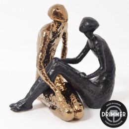 INTERIEUR-DECORATION|KOMODO 2 figurines or noir matDRIMMERStatues Funny