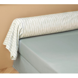 INTERIEUR-DECORATION|Parure SERENITE BLEU CIELBLANC DES VOSGESParure de lit