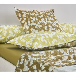 ENVOLEE Khaki Bettwasche Set