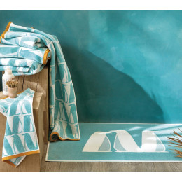 Bath Towel BANQUISE Turquoise