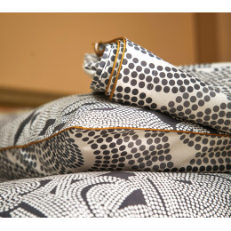 INTERIEUR-DECORATION|Housse de couette TOTEM ARDOISEBLANC DES VOSGESHousse de couette
