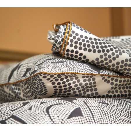 INTERIEUR-DECORATION|Housse de couette TOTEM ARDOISEBLANC DES VOSGESHousse de couette