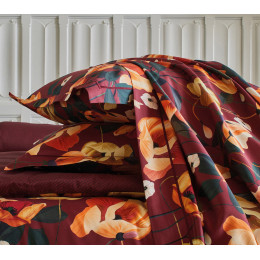 INTERIEUR-DECORATION|Housse de couette RHAPSODIE GRENATBLANC DES VOSGESHousse de couette