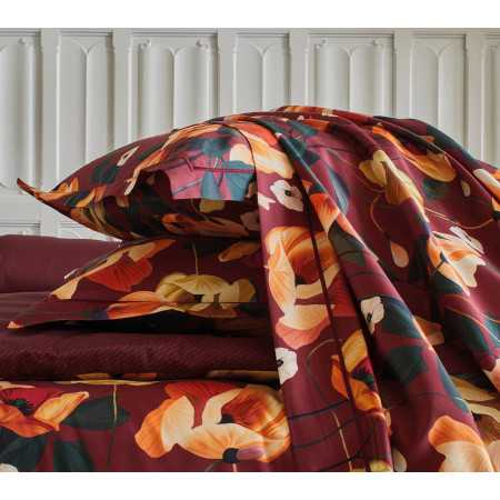 INTERIEUR-DECORATION|Housse de couette RHAPSODIE GRENATBLANC DES VOSGESHousse de couette