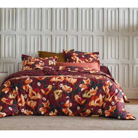 INTERIEUR-DECORATION|Housse de couette RHAPSODIE GRENATBLANC DES VOSGESHousse de couette