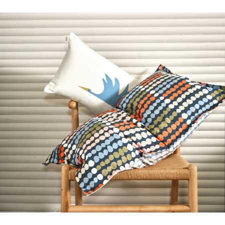 INTERIEUR-DECORATION|Parure DOTS BLEU CELESTEBLANC DES VOSGESParure de lit