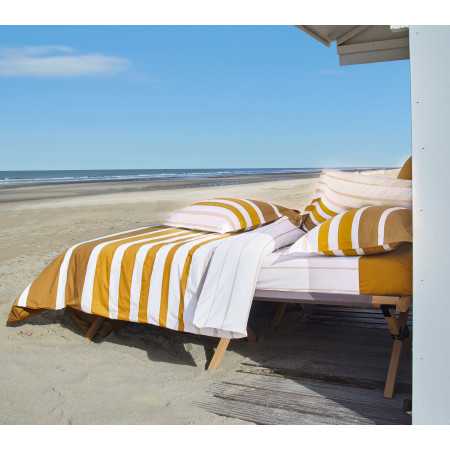 INTERIEUR-DECORATION|Parure GRAND LARGE OcreBLANC DES VOSGESParure de lit