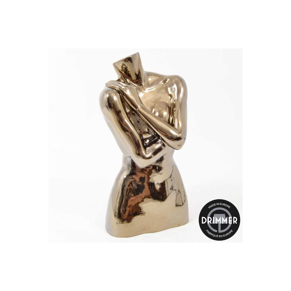 INTERIEUR-DECORATION|EVASION buste or 50 cmDRIMMERStatues Funny