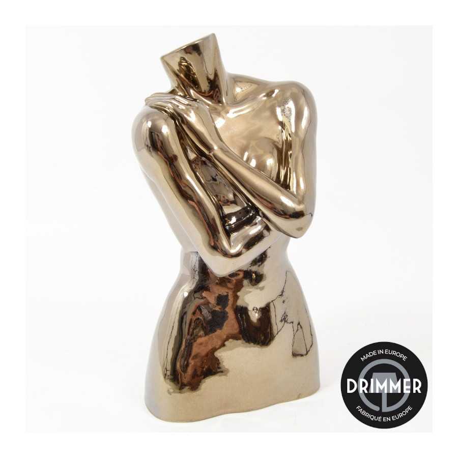 INTERIEUR-DECORATION|EVASION buste or 50 cmDRIMMERStatues Funny