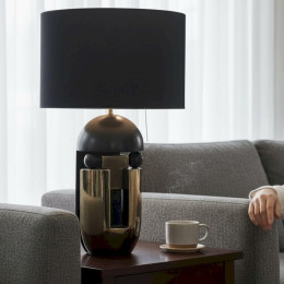 NAZCA Black/Gold Lamp