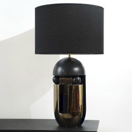 NAZCA Black/Gold Lamp